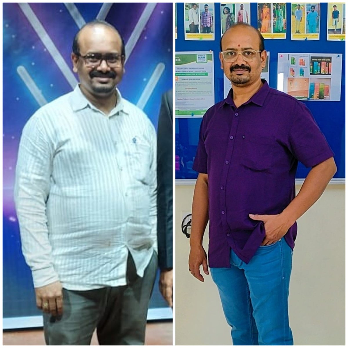 Weight loss before and after, 81kg to 71kg